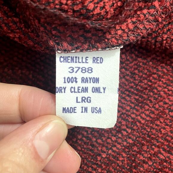 Kathleen Sommers Rayon Chenille Button Front Tunic Top Sz Large Lagenlook Artsy - Picture 12 of 12